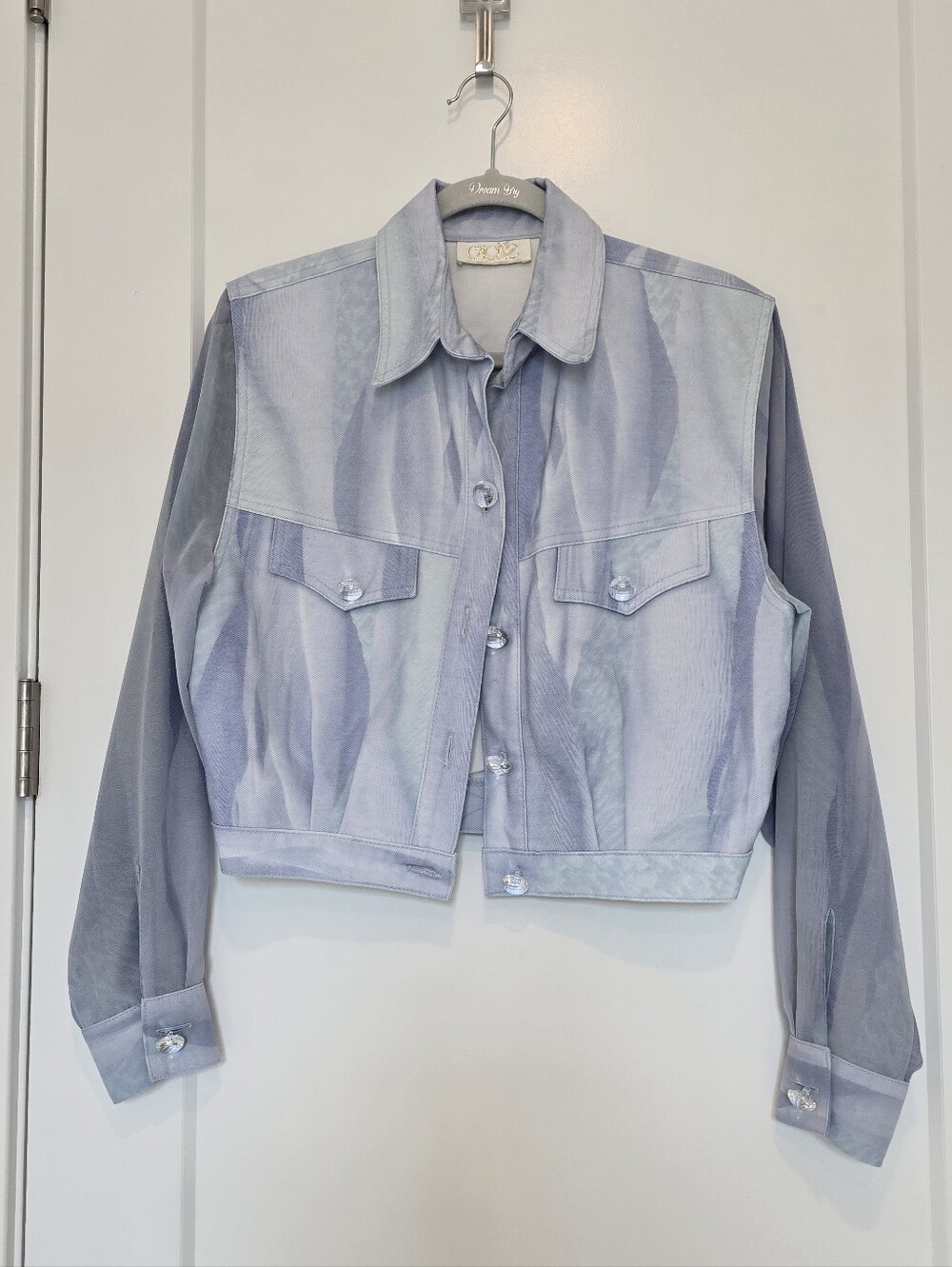 Cache Vintage Cloud Jacket With Sheer Sleeves